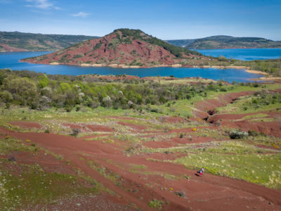 Lac du Salagou baie des Vailhés