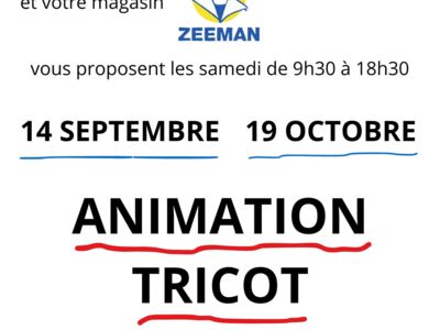 ANIMATION TRICOT - SÉRIGNAN Le 19 oct 2024