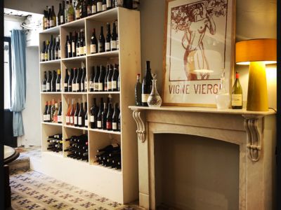 Vigne vierge -boutique - cheminée