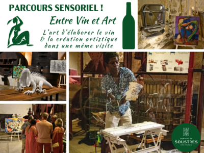 PARCOURS DE VISITE SENSORIEL VIN & ART Du 13 au 25 juin 2024