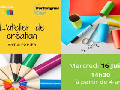 ATELIER DE CRÉATION ART ET PAPIER Le 16 juil 2025