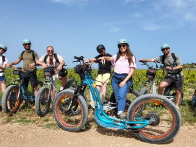 balade trottinette à frontignan dans les vignes