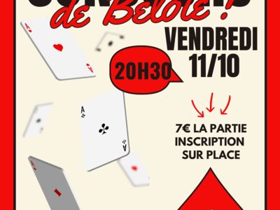 CONCOURS DE BELOTE - LIEURAN-LÈS-BÉZIERS Du 11 au 18 oct 2024