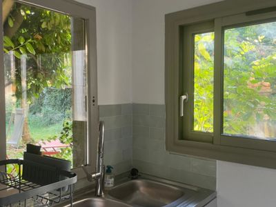 cuisine donnant sur le jardin