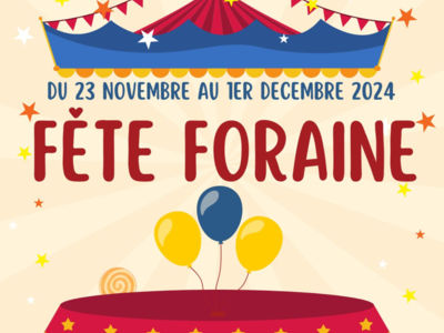 FÊTE FORAINE DE CAZOULS Du 23 nov au 1 déc 2024