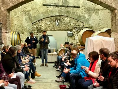 jonquieres degustation dans la cave