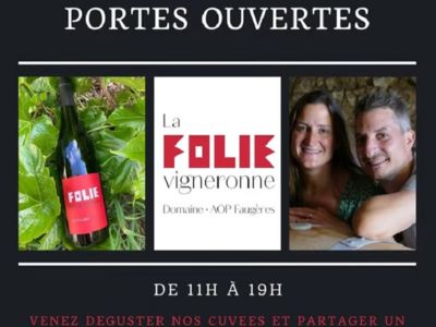 PORTES OUVERTES AU DOMAINE LA FOLIE VIGNERONNE Le 7 déc 2024