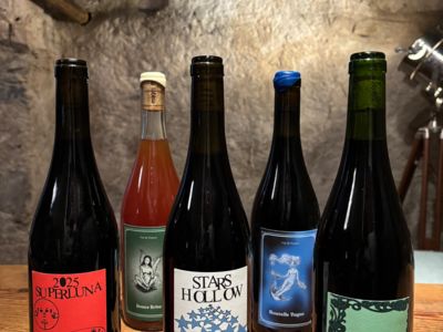 la robina bottles in cave