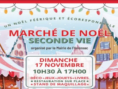 MARCHÉ DE NOËL SECONDE VIE À FLORENSAC Le 17 nov 2024