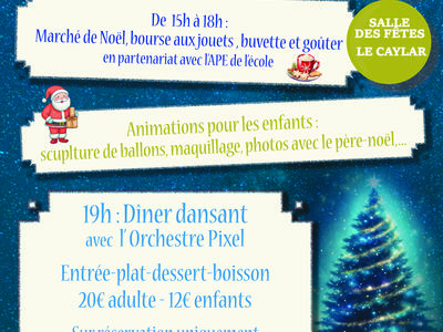 MARCHE ET DINER DANSANT DE NOËL Le 7 déc 2024