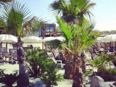 Restaurant de plage Millesim Plage au Cap d'Agde - Plage prive