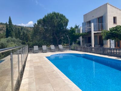 Sous Les Mûriers Felines-Minervois - piscine avec maison