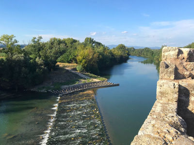 Le fleuve Hérault à Saint Pons de Mauchiens
