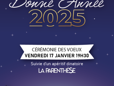 CÉRÉMONIE DES VOEUX Le 17 janv 2025