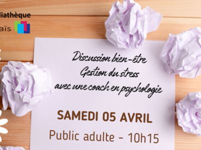 RENCONTRE - DISCUSSION - GESTION DU STRESS Le 4 avr 2025