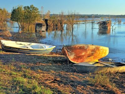 Barques sur l'étang de Capestang