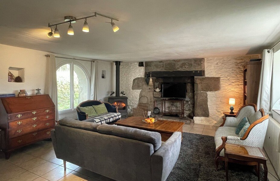 Coin_salon_Gîte_Kermarch_St Nicolas_du_Pélem