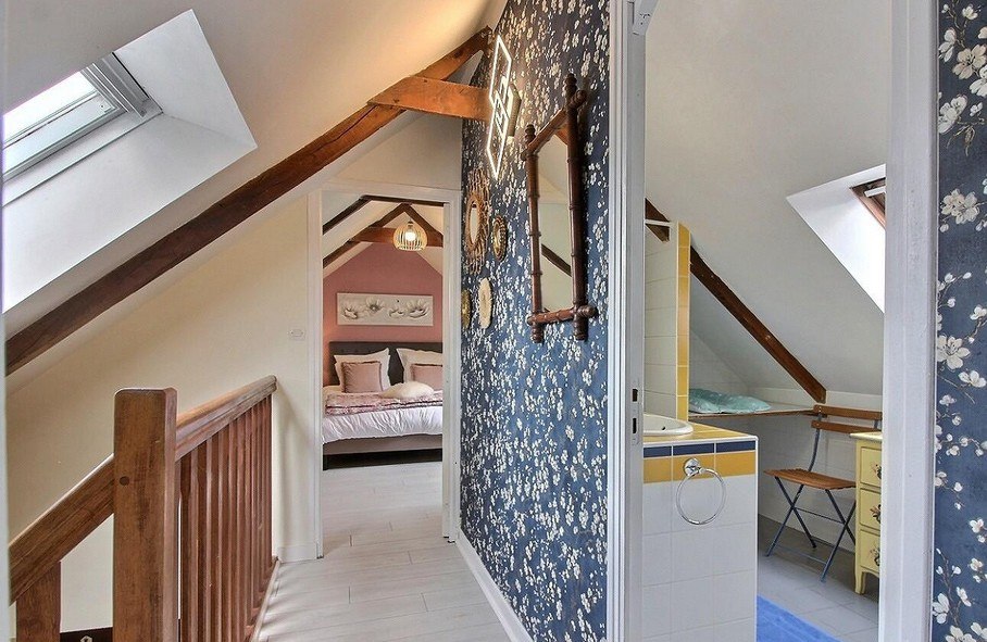 salle d'eau étage_Gite bel avenir_Mellionnec