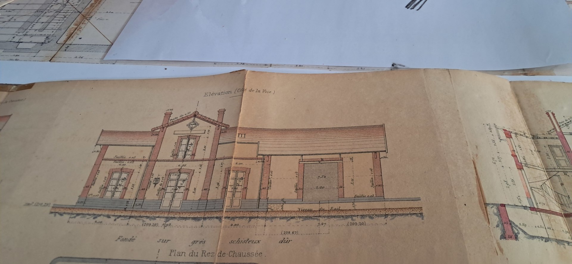 dessin archives gare de Mael