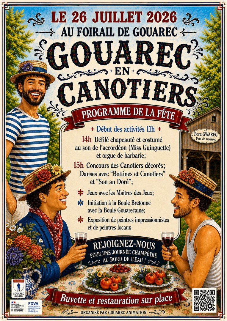 Les canotiers gouarec 26 juillet