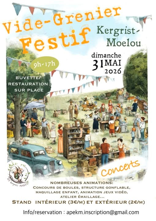 Vide-grenier Kergrist-Moëlou