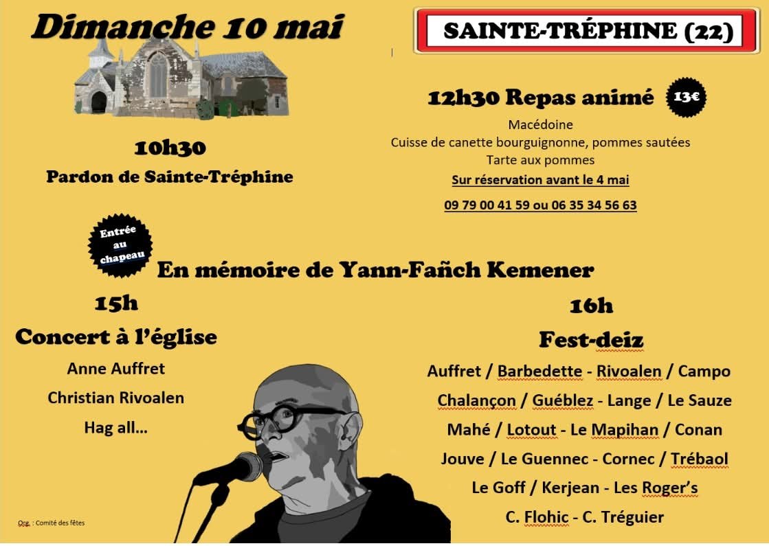 Concert / Fest-deiz Sainte-Tréphine