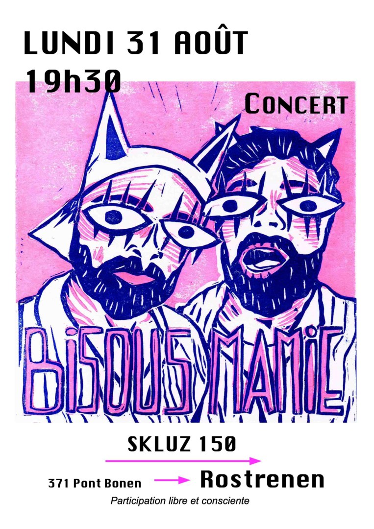 Ouvrir la diaporama Skluz-150-Affiche-Bisous-Mamie-Concert-31-août-2026