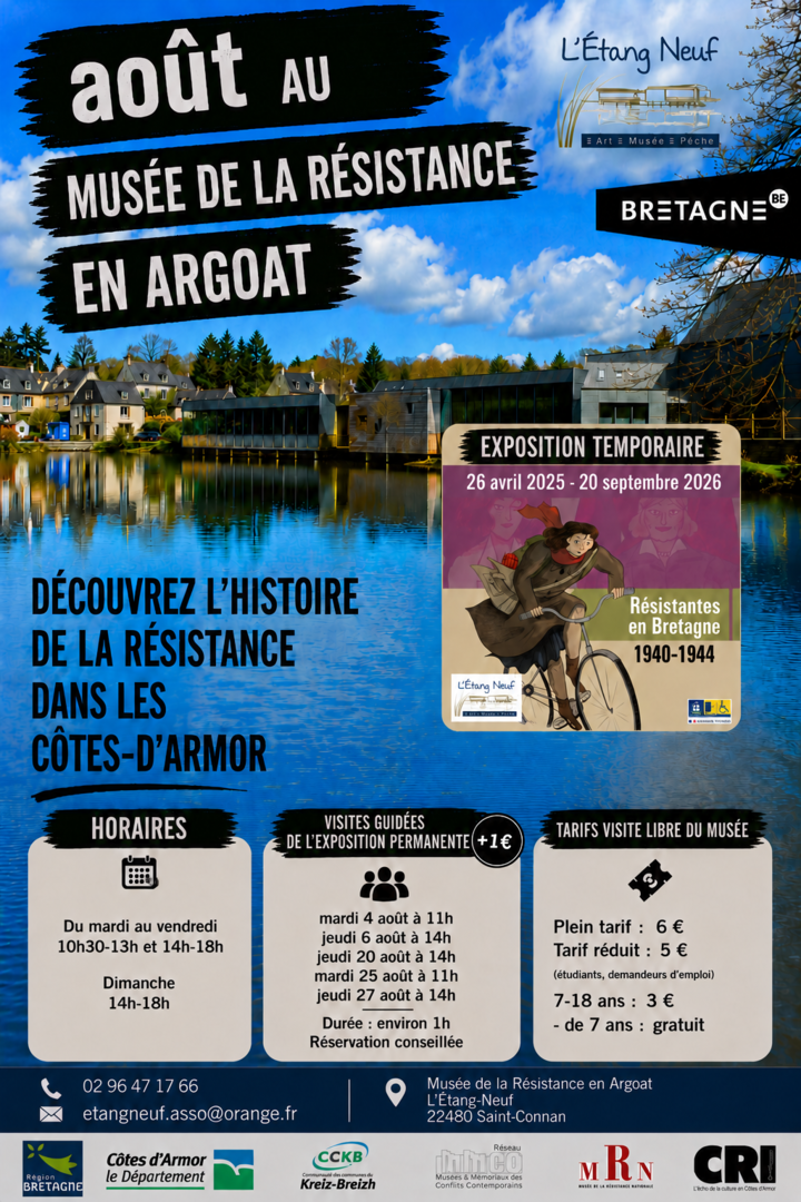 Ouvrir la diaporama Affiche août au musée de la Résistance en Argoat