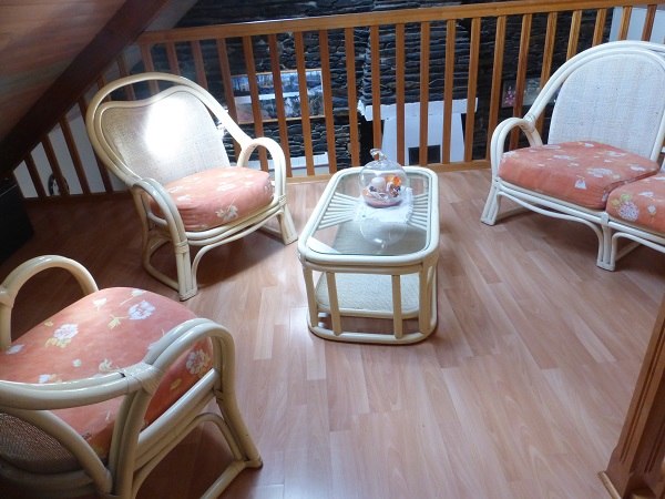 espace détente mezanine gite Pasco Bon Repos sur Blavet