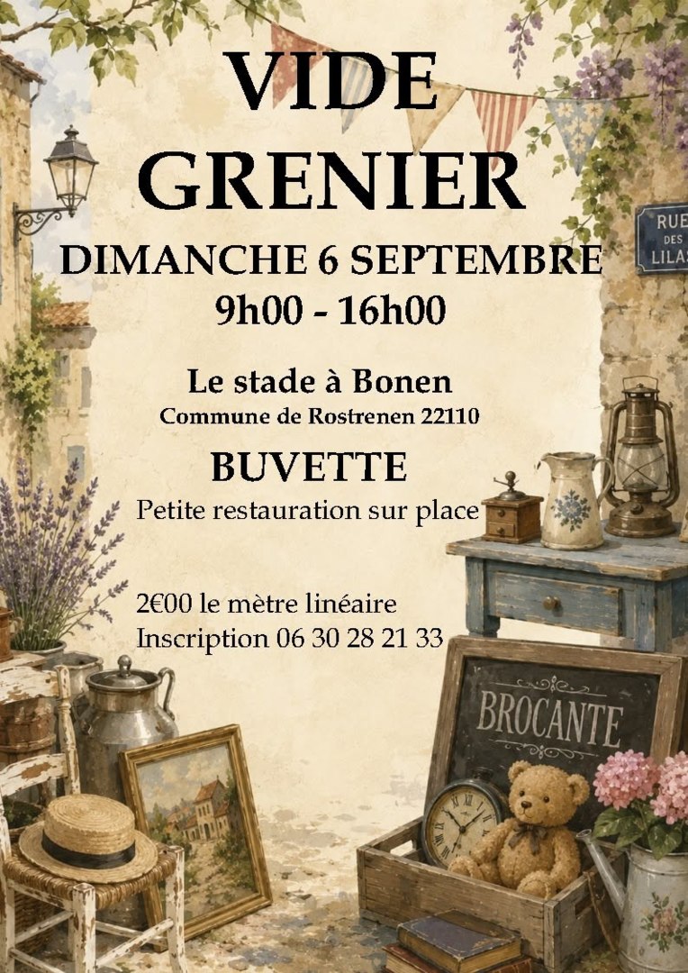 Vide grenier à Bonen