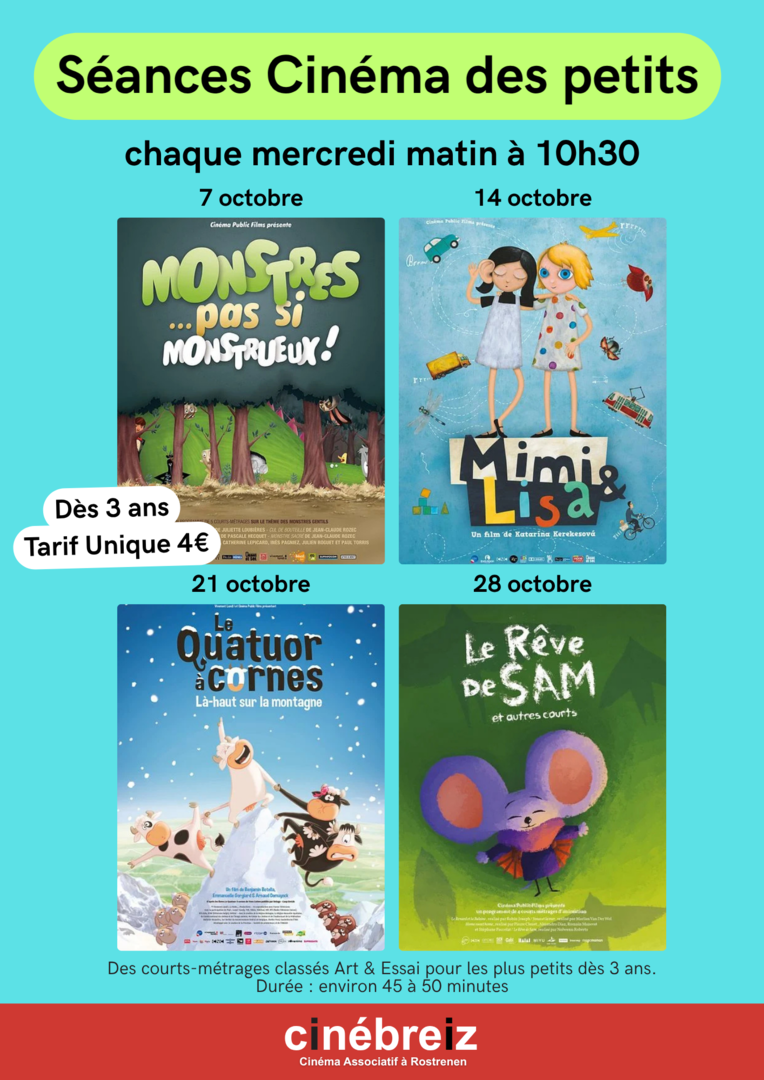 Affiche Cinéma des petits d'octobre