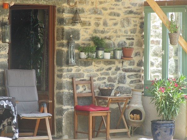 Ouvrir la diaporama Coin terrasse Ferme Mellon
