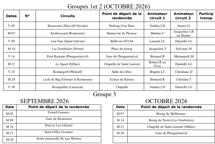 Ouvrir la diaporama Planning octobre 2026