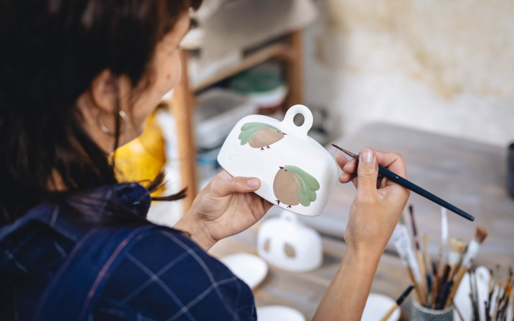 Ouvrir la diaporama Solée Gillet dans son atelier