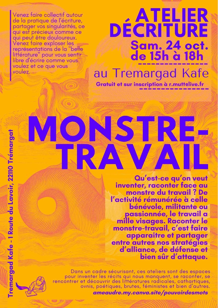 atelier d'écriture Tremargad Kafe