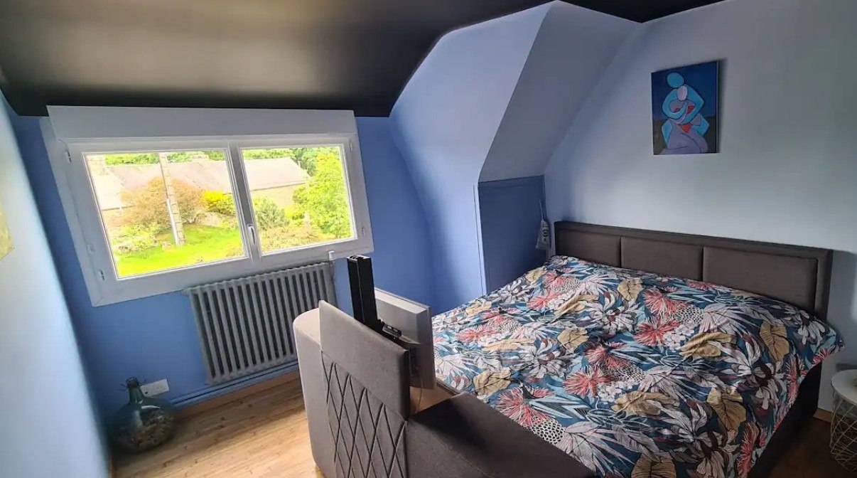 Ouvrir la diaporama chambre_Gîte Colet Even Bras_Peumeurit-Quintin