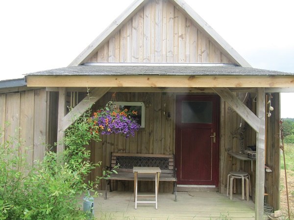 Ouvrir la diaporama terrasse Chalet Ferme Mellon plouguernével