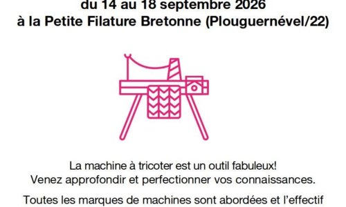 Stage machine à tricoter
