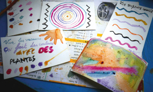 Nuances végétales – atelier de fabrication d’encres végétales + expérimentations