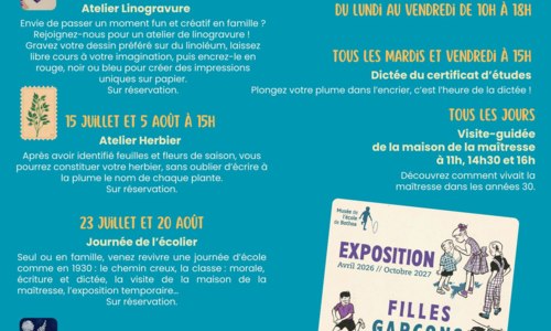 Les vacances au musée de l'école !