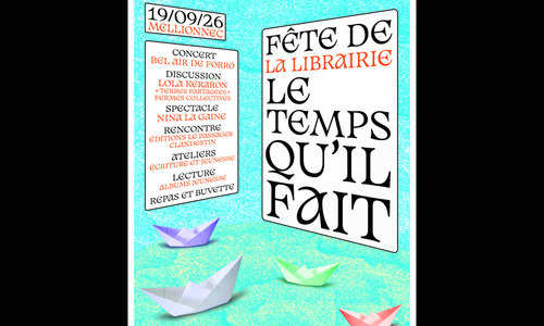 Fête de la librairie le temps qu'il fait 2026