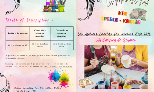 Les Ateliers créatifs de la semaine