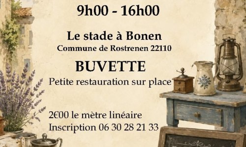 Vide grenier à Bonen