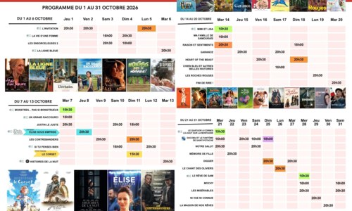 Films à l'affiche - Octobre 2026 au Cinébreiz