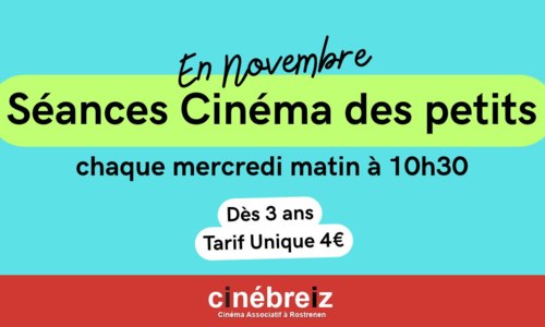 Cinéma des petits en novembre au Ciné Breiz