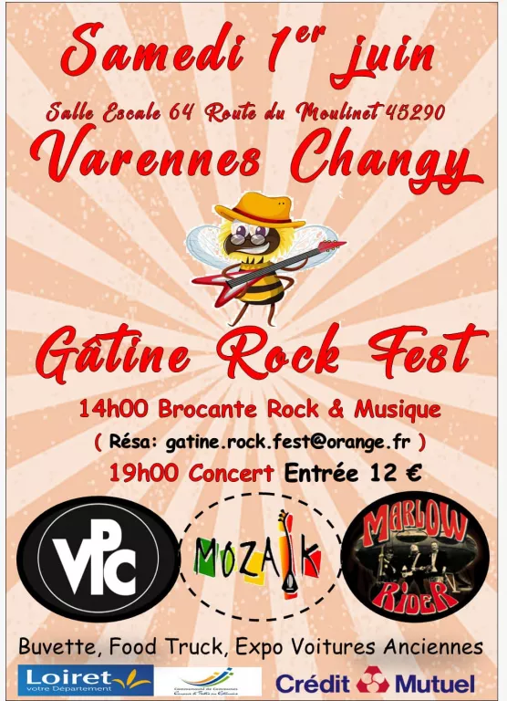 Concert "Gâtine Rock Fest" Le 1 juin 2024
