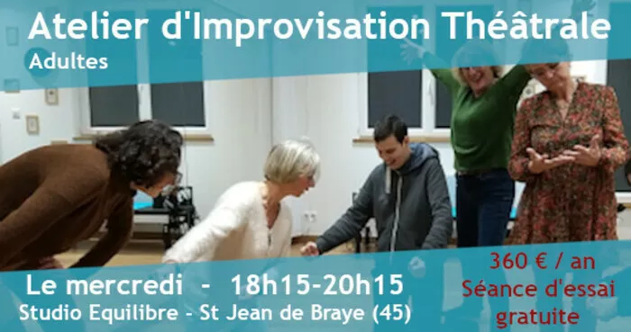 Atelier Improvisation Théâtrale Adultes - St Jean... Du 29 mai au 19 juin 2024