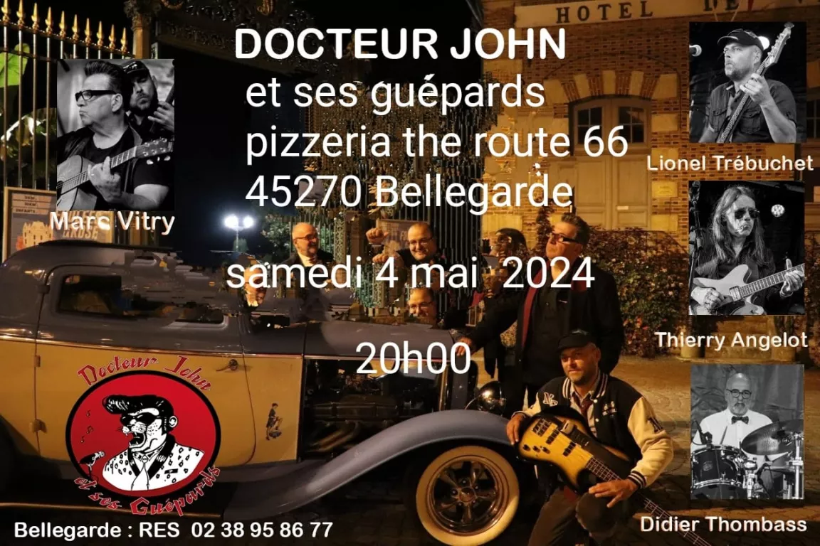 Concert "Docteur John et ses guépards" Le 4 mai 2024