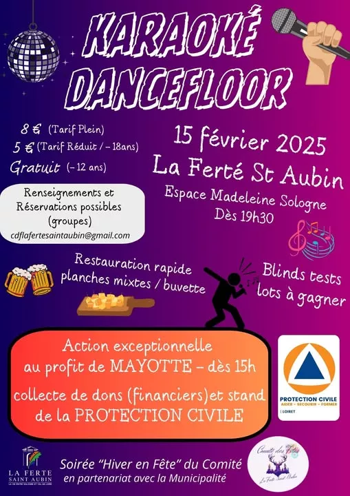 Grande Soirée Karaoké et Dancefloor Le 15 fév 2025