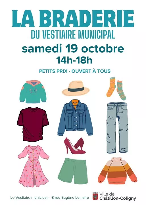 La Braderie du vestiaire municipal Le 19 oct 2024